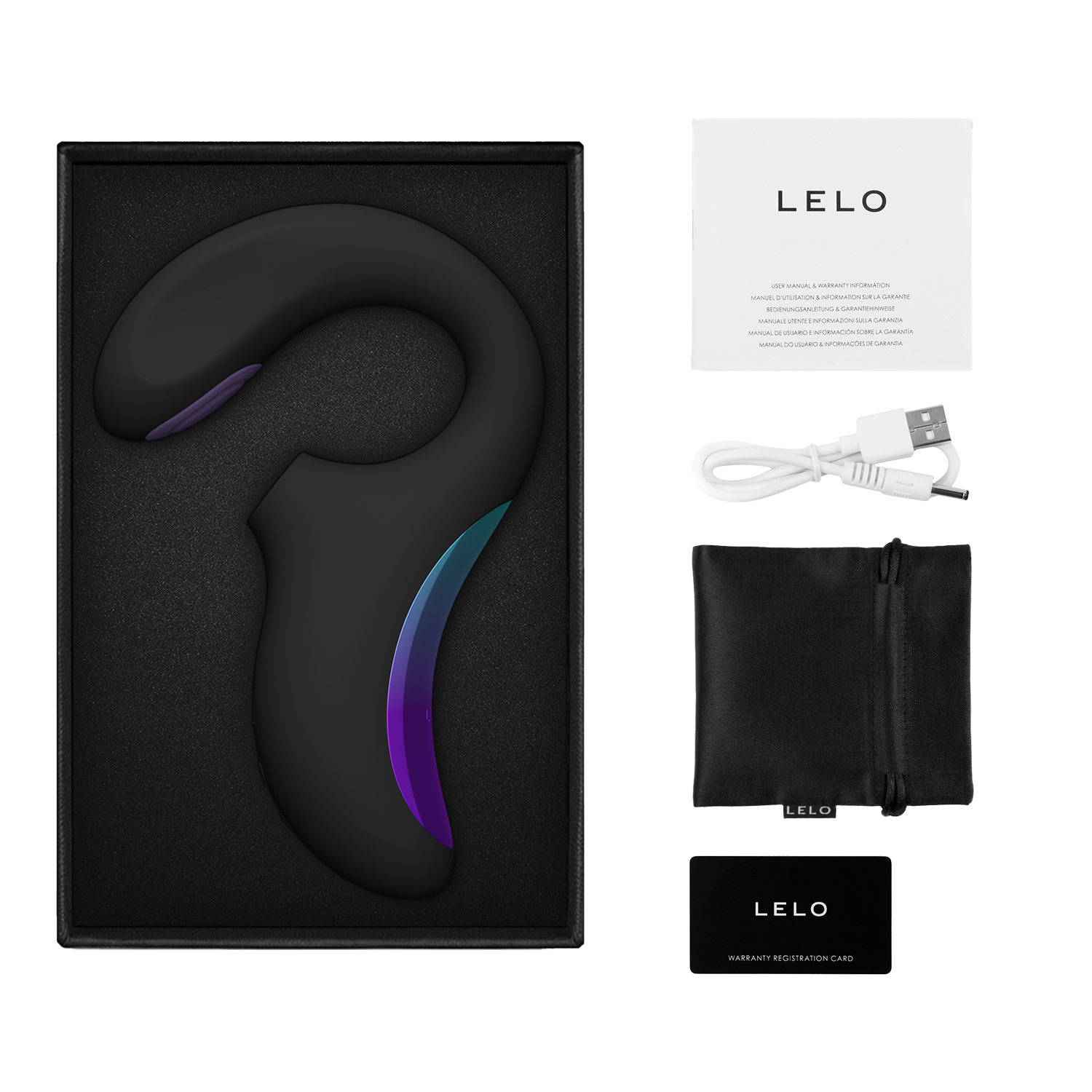 LELO - ENIGMA Double Sonic - Triple Stimulation - App Controlled - Black