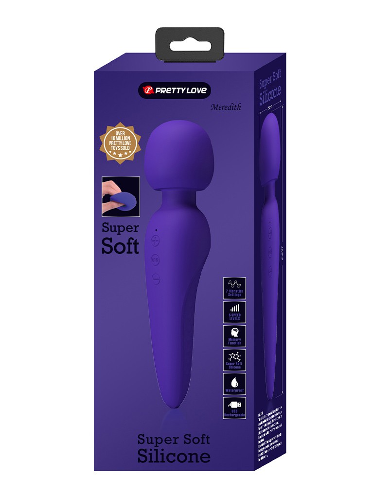 Pretty Love - Meredith - Wand Vibrator - Purple