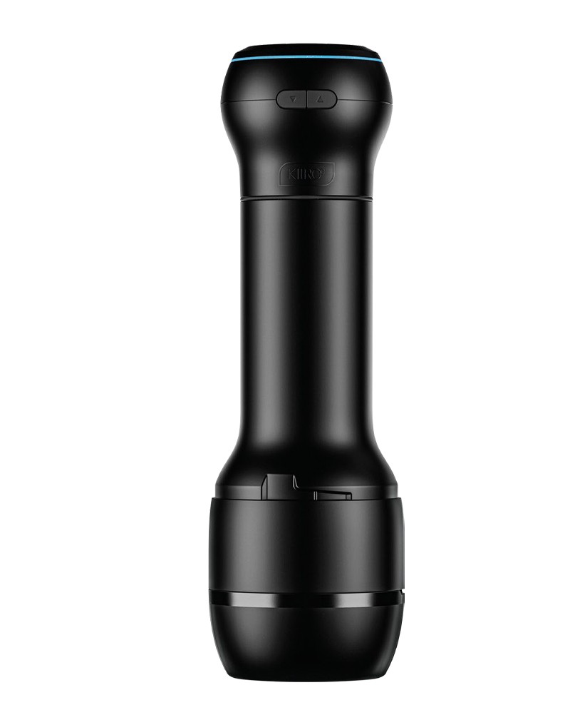 Kiiroo - Combo Set of Interactive Suction Masturbator PowerBlow and FeelStar Victoria June Mouth Stroker - Black