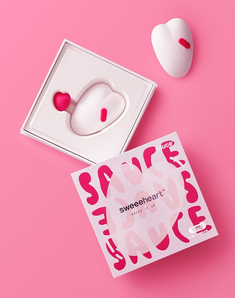 Sauce - Sweeeheart - Clitoral Vibrator - White & Pink