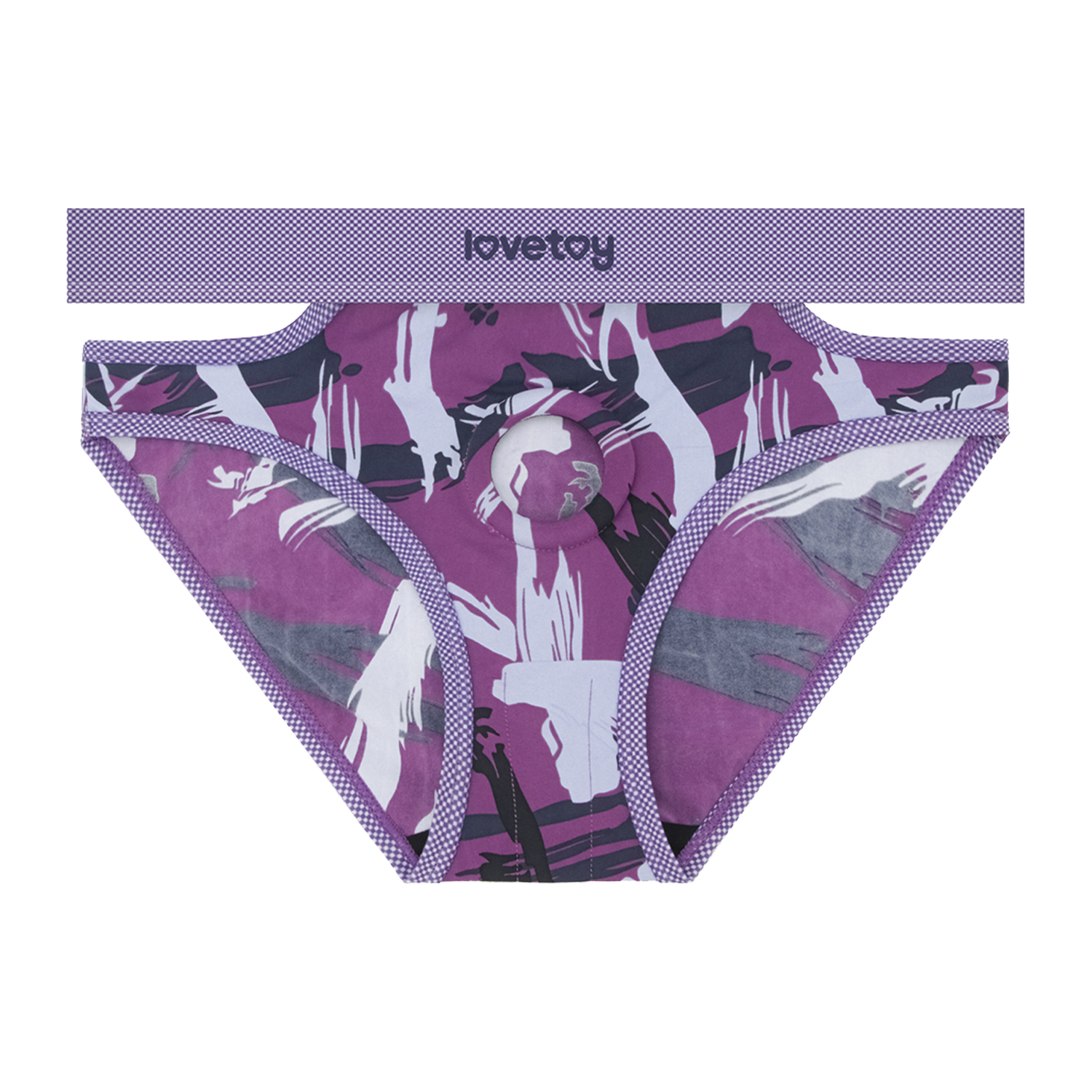 LoveToy - Ingen - Violet Strap-on Panties Size M/L - Purple