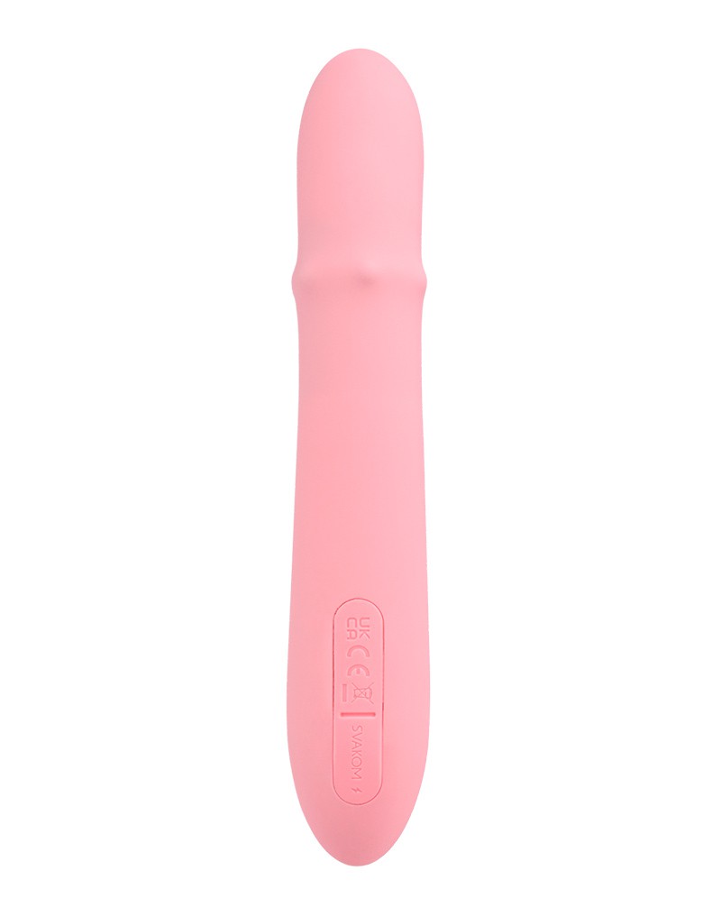 SVAKOM - Mora Neo - Interactive Rabbit Vibrator with Thrusting Beads - Pink