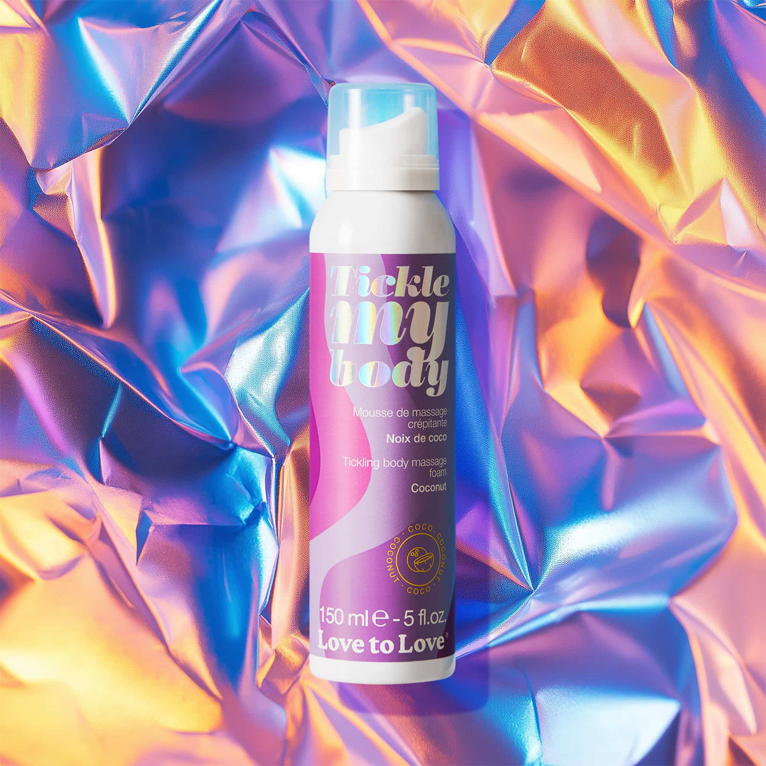 Love to Love - Tickle My Body - Massage Foam - Coconut - 150 ml