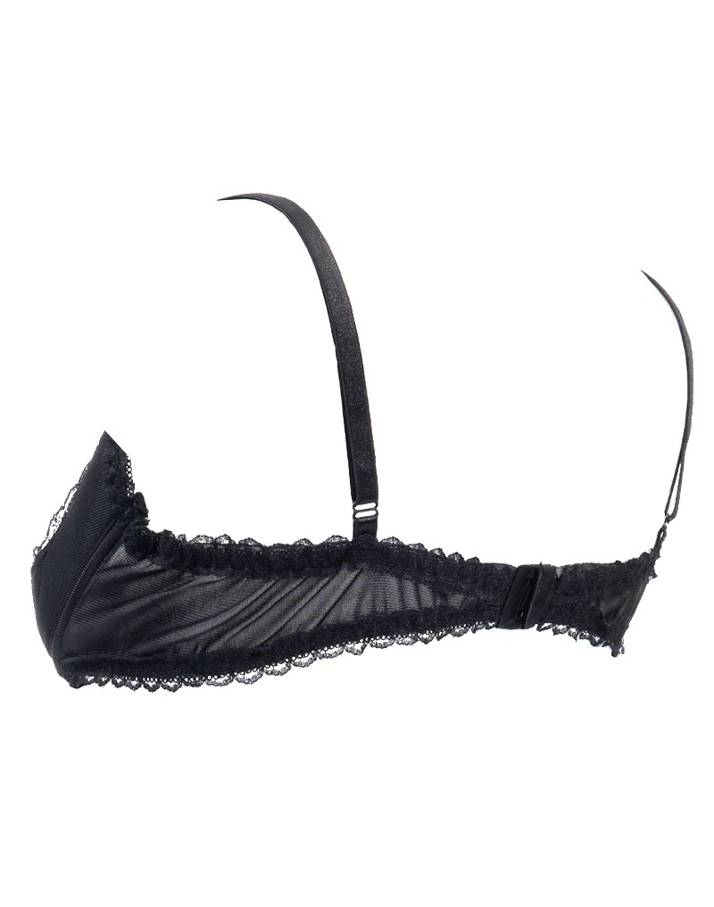 Amorable by Rimba - 1/2 Cup Bra - Black