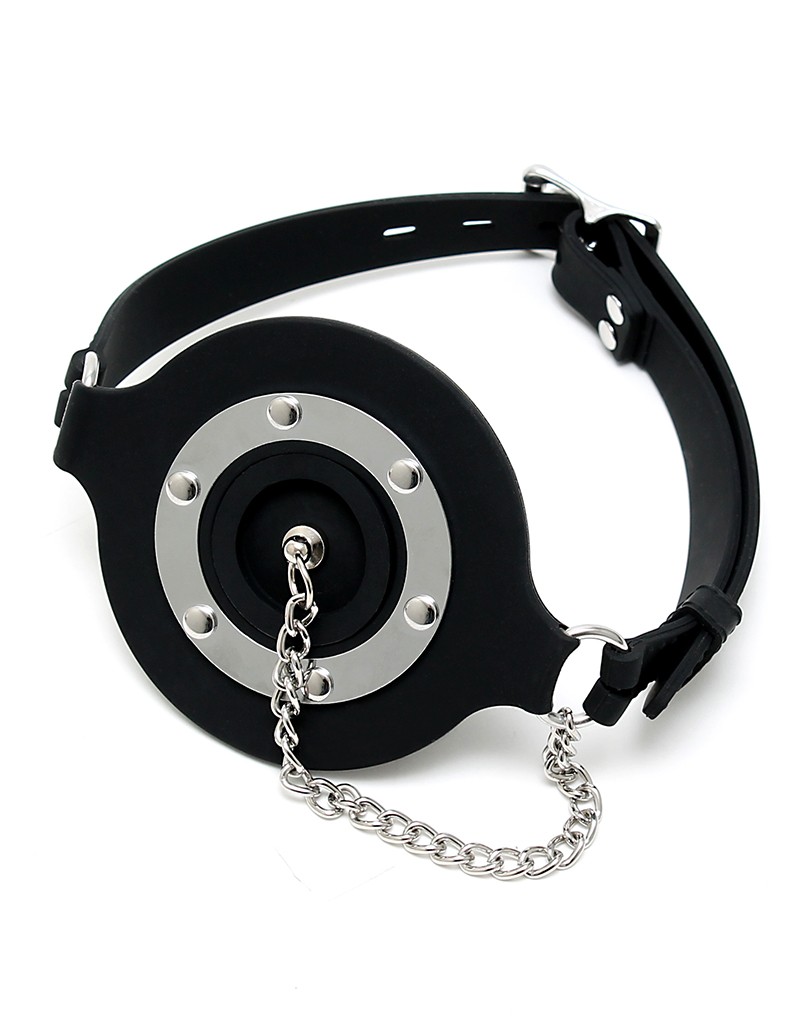 Mouthgag with opening and stopper