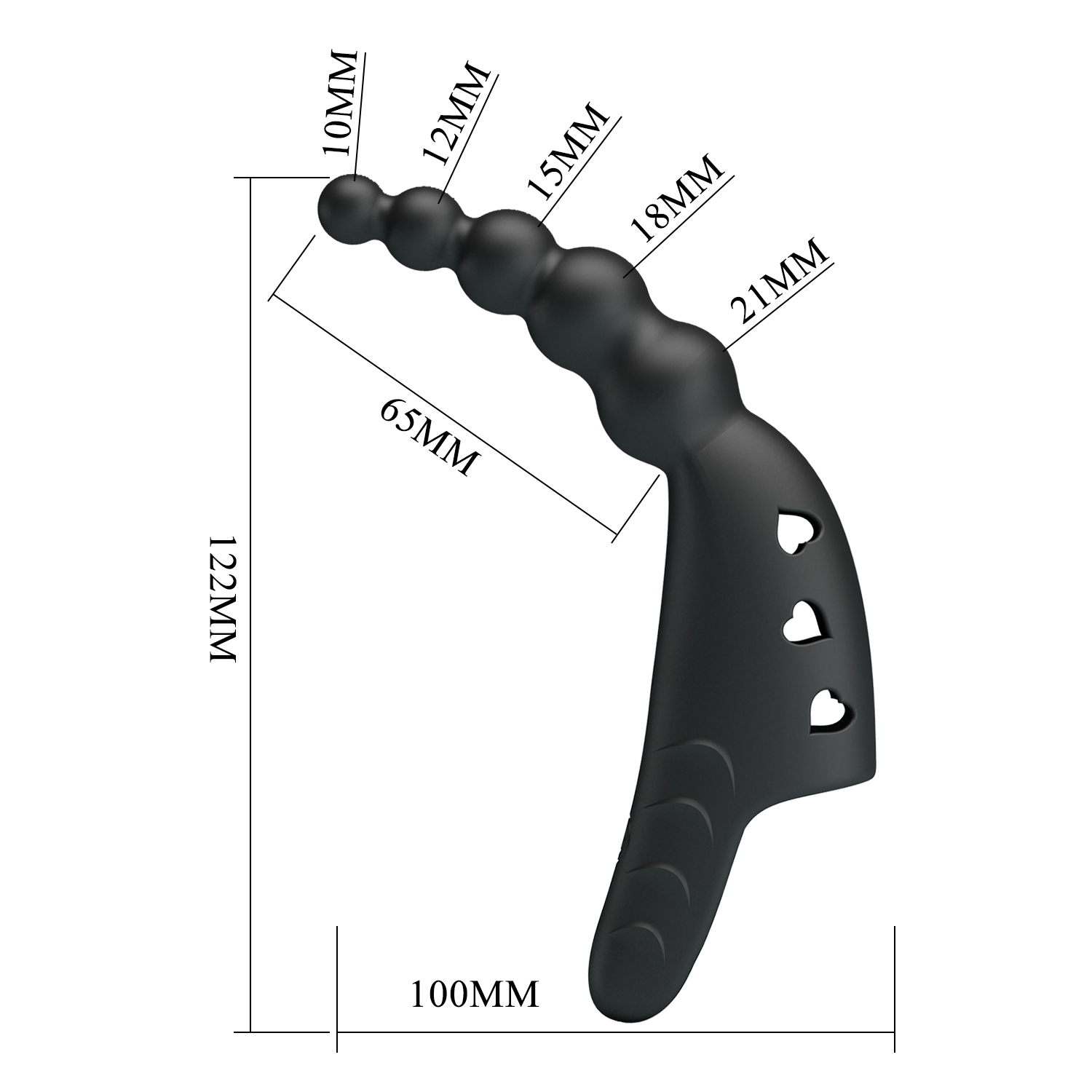 Pretty Love - Jordin - Powerful Fingering Vibrator - Black