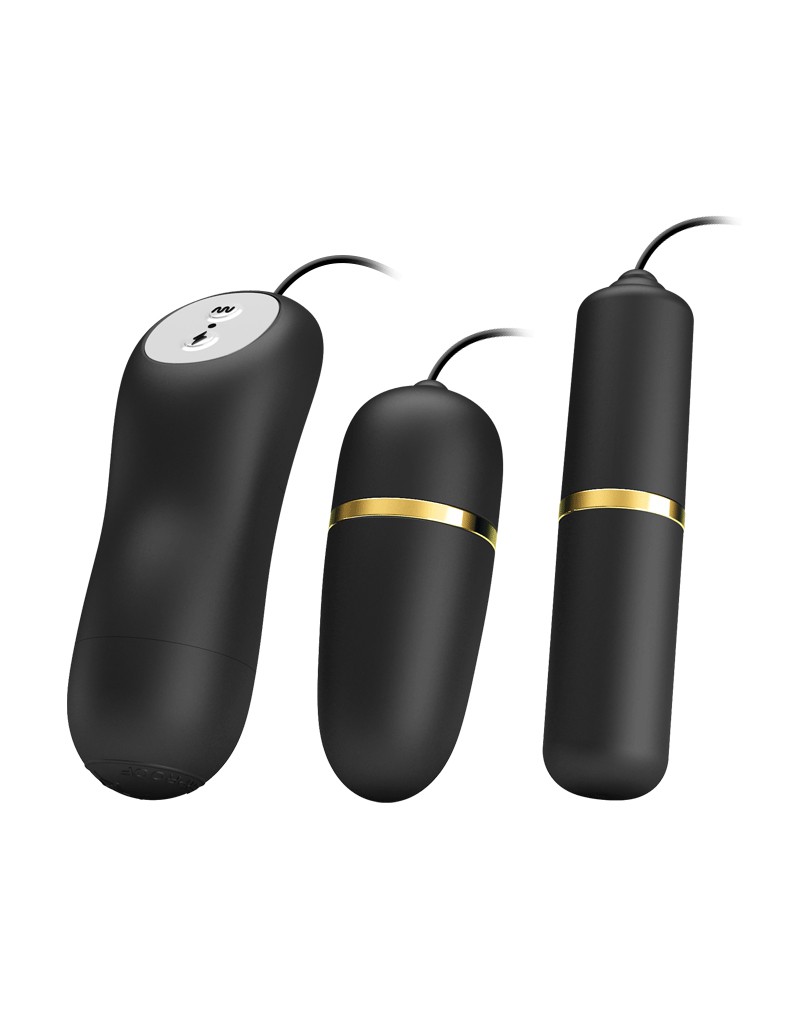 Pretty Love - Electric Stimulation Bullets Set - Black