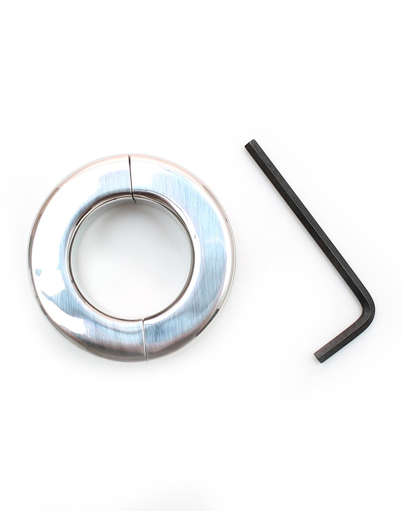 Rimba Bondage Play - Stainless Steel Ballstretcher with Allen Key (height 2.5 cm)