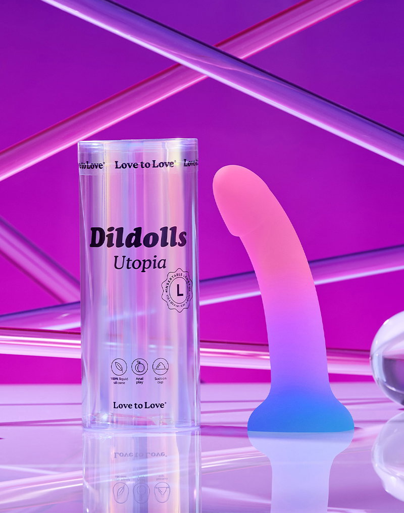 Love to Love - Utopia - Dildolls - Size L - Rose/Violet/Blue