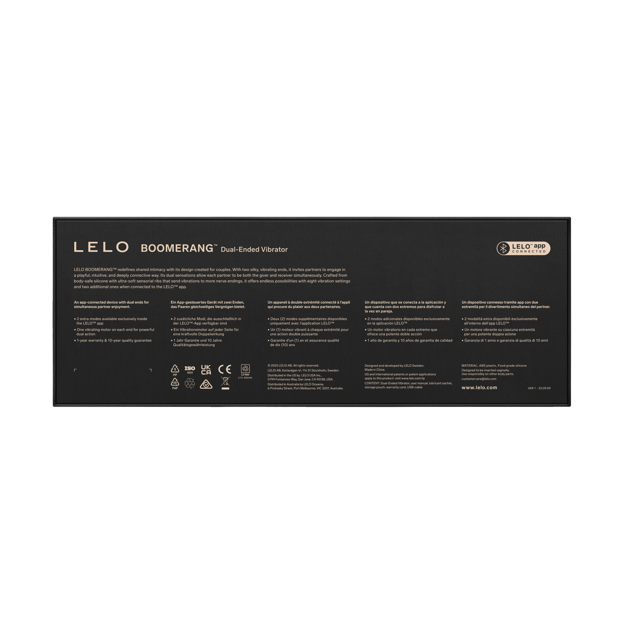 LELO - Boomerang - Dual-Ended Vibrator - Cerise