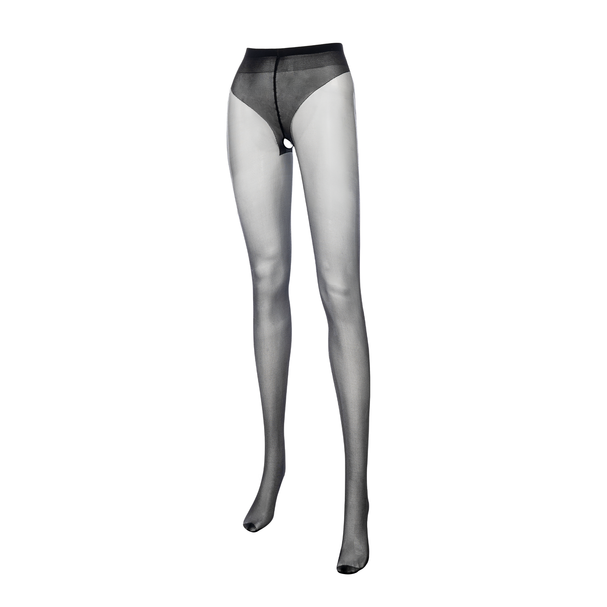 Amorable by Rimba - Slut - Open Crotch Pantyhose - 20 Denier - Black