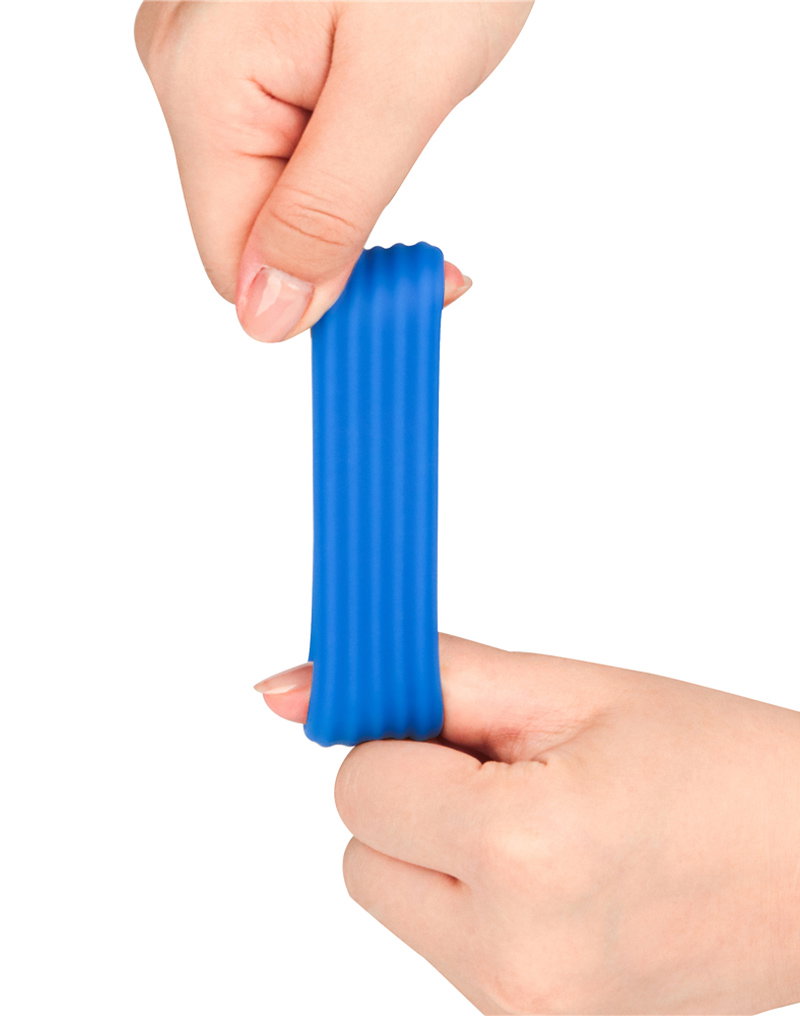 LoveToy - Pinnacle Pro - Deep Rib Grip Ring - Blue