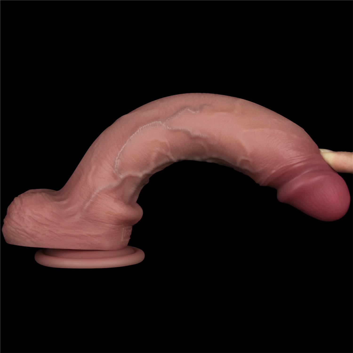 LoveToy - Vibrating Sliding Skin Pro II with remote control - 10"/ 25 cm - Nude