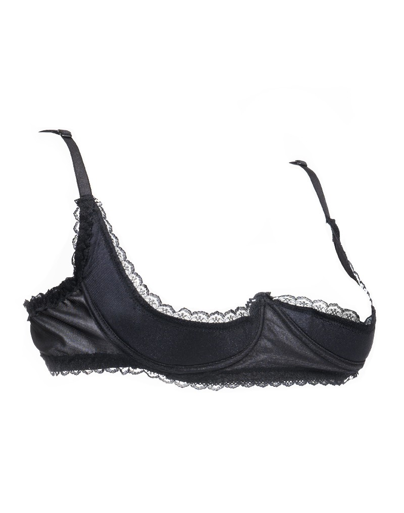 Amorable by Rimba - 1/2 Cup Bra - Black