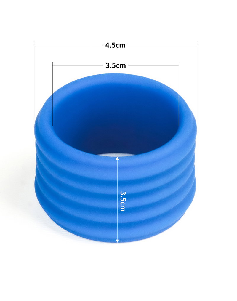 LoveToy - Pinnacle Pro - Deep Rib Grip Ring - Blue