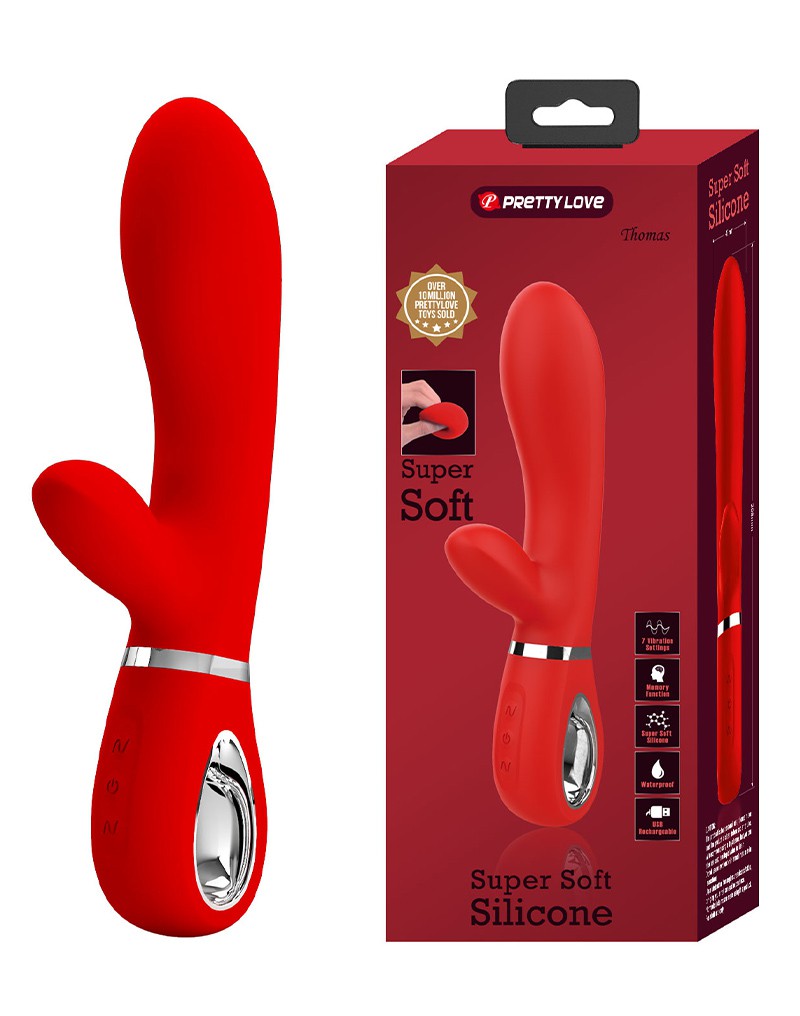 Pretty Love - Thomas -Rabbit Vibrator - Red