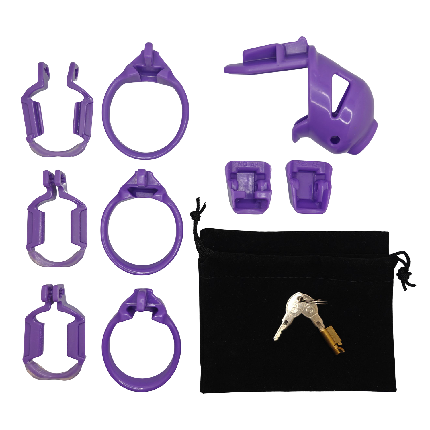 The Vice Mach 2 - Chastity Cock Cage Mini - Purple