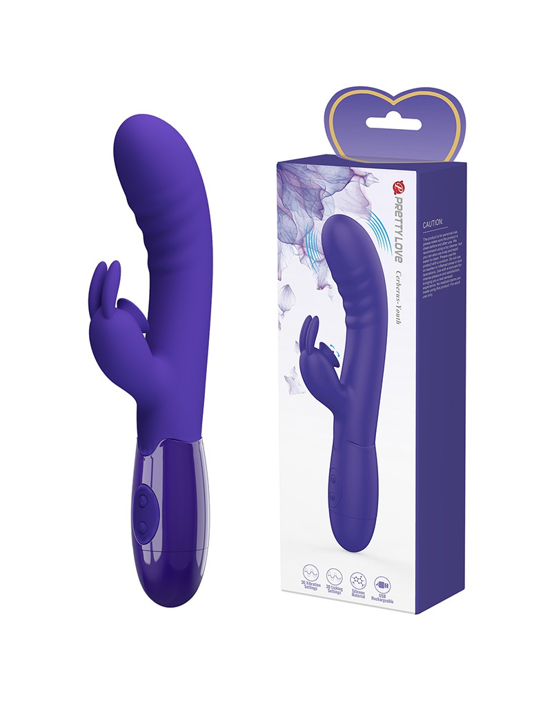 Pretty Love - Cerberus-Youth - Rabbit Vibrator - Purple