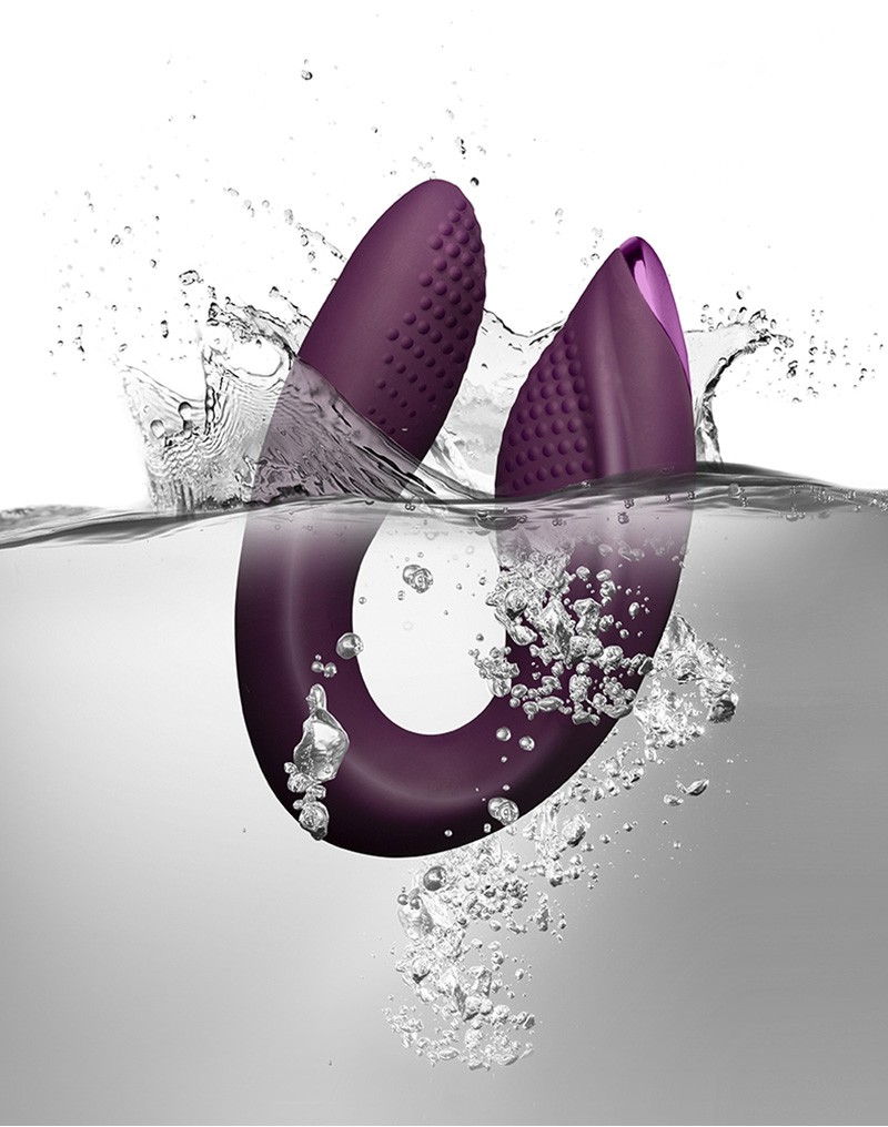Rocks-Off - Rock Chick Diva - Couple Vibrator with Remote Control - Purple