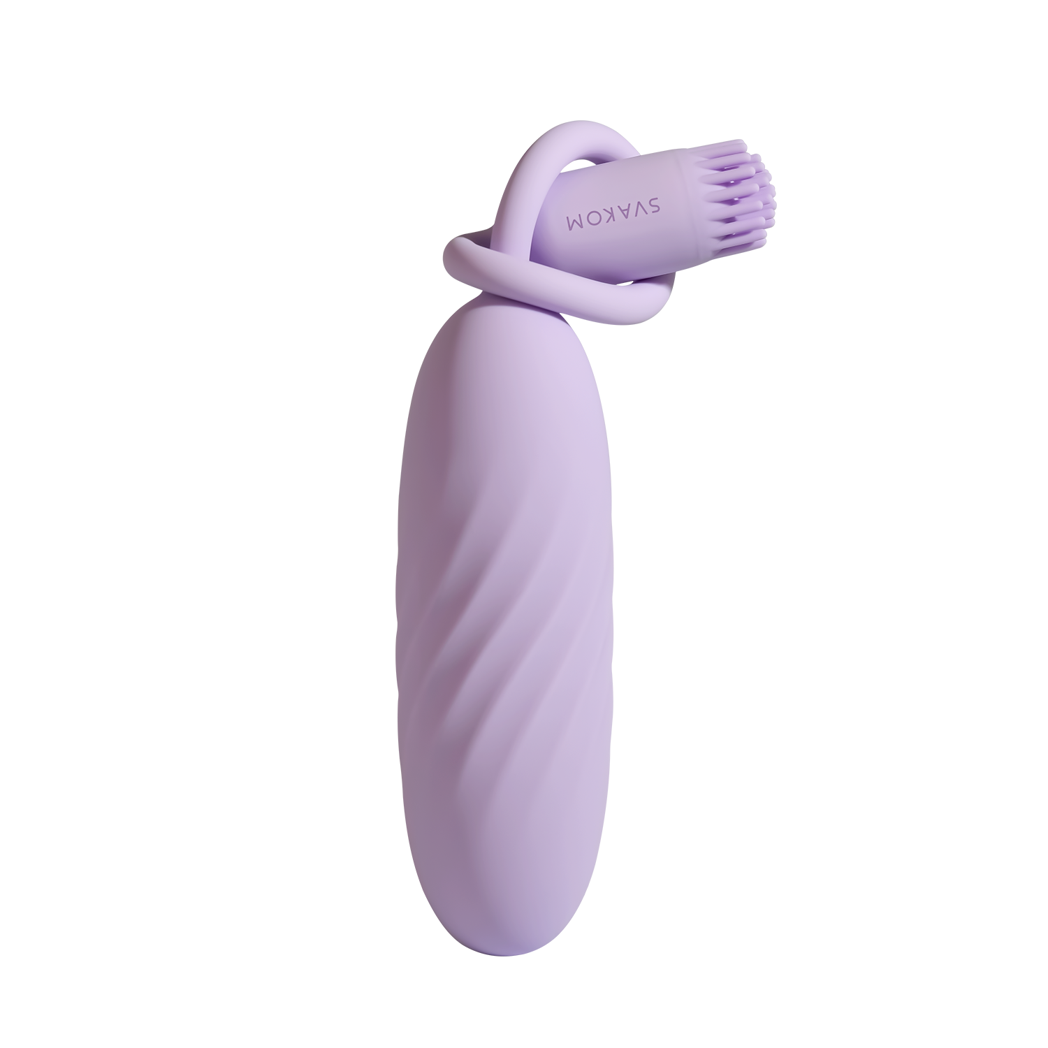 SVAKOM - Plume - Flexible Brush Tail Bullet Vibrator - Pastel Lilac