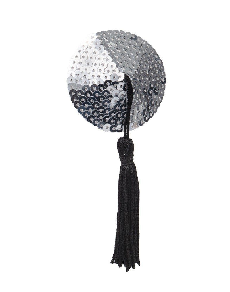 Amorable by Rimba - Nipple Covers with Fringes - Silver