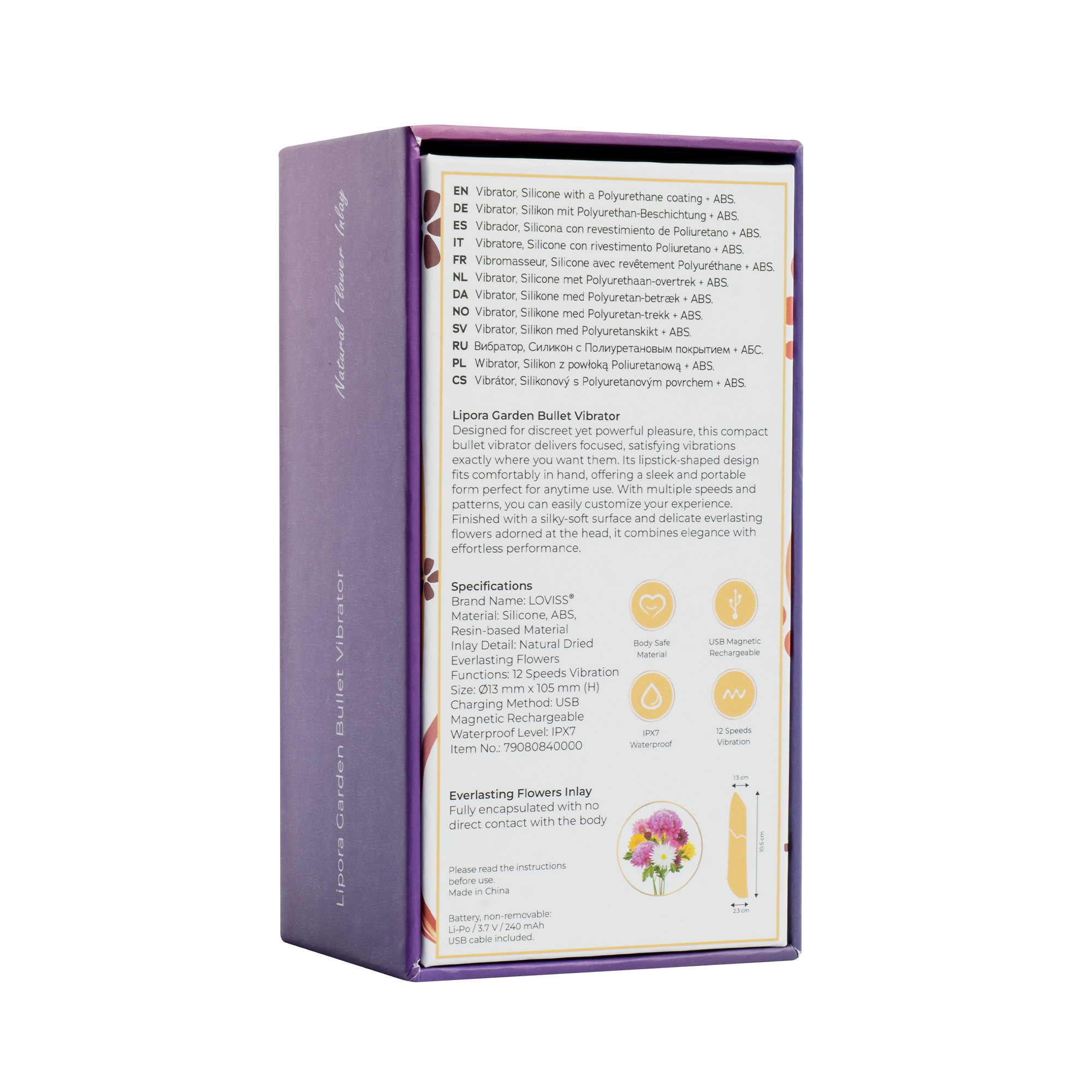 LOVISS - Lipora - Garden Bullet Vibrator - Purple