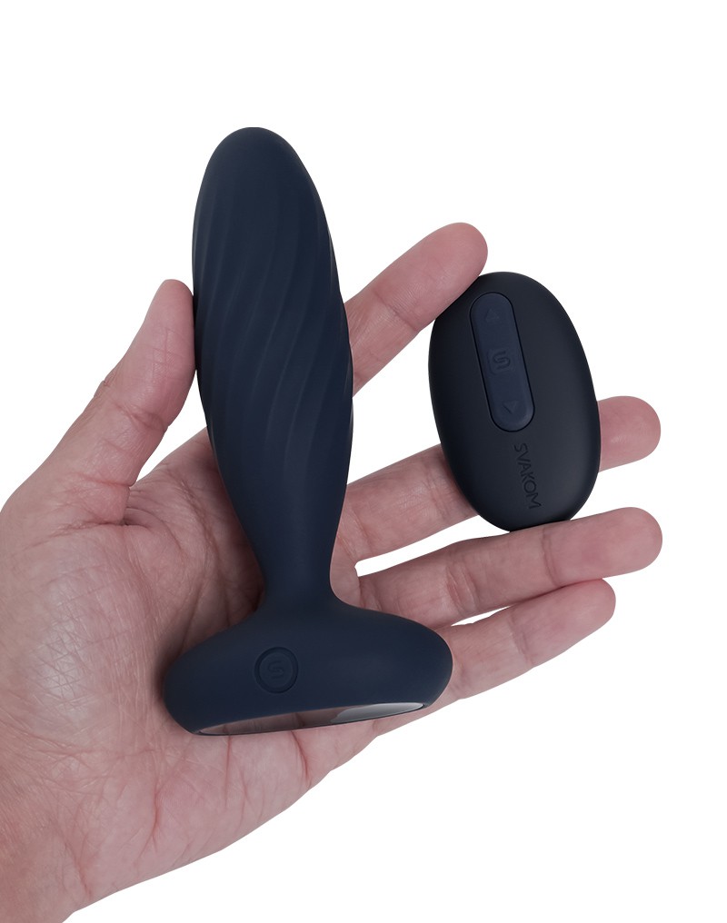 SVAKOM - Jordan - Anal Vibrator App Controlled - Navy Blue
