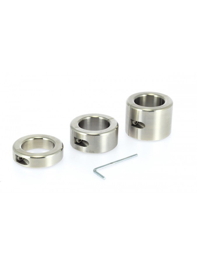 Rimba Bondage Play - Stainless Steel Ballstretcher with Allen Key (height 4 cm)
