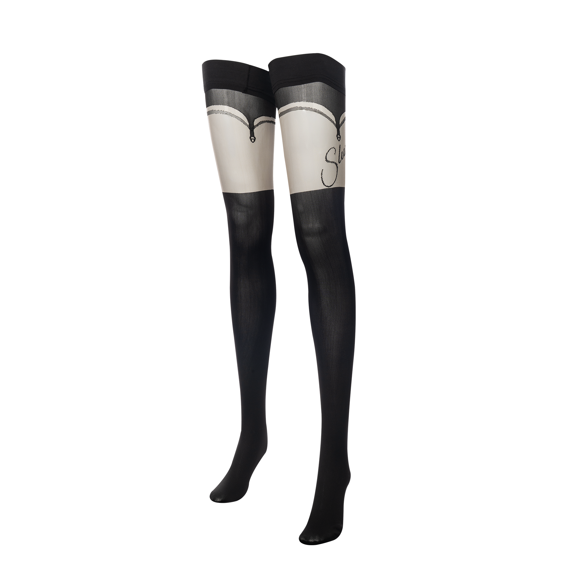 Amorable by Rimba - Slut - Hold-Up Stocking - 20/60 Denier - Black