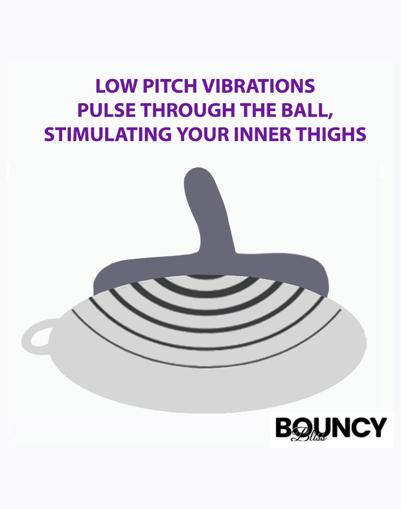 Bouncy Bliss - Flow - Sit-On Vibrator - Purple