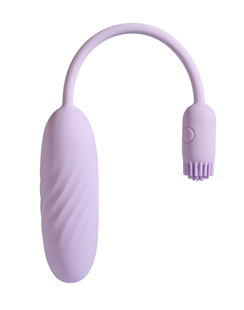 SVAKOM - Plume - Flexible Brush Tail Bullet Vibrator - Pastel Lilac