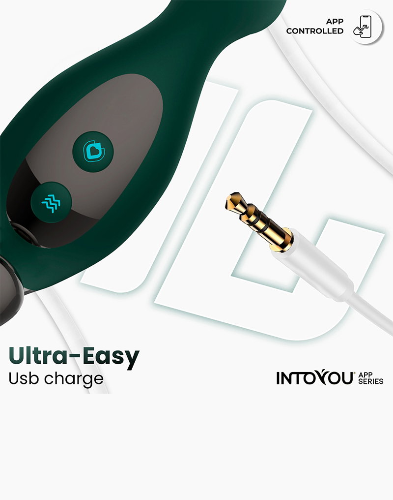 IY - Greeny - Prostate Massager with Finger Wiggling, App Controlled - Green