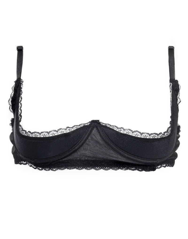 Amorable by Rimba - 1/2 Cup Bra - Black