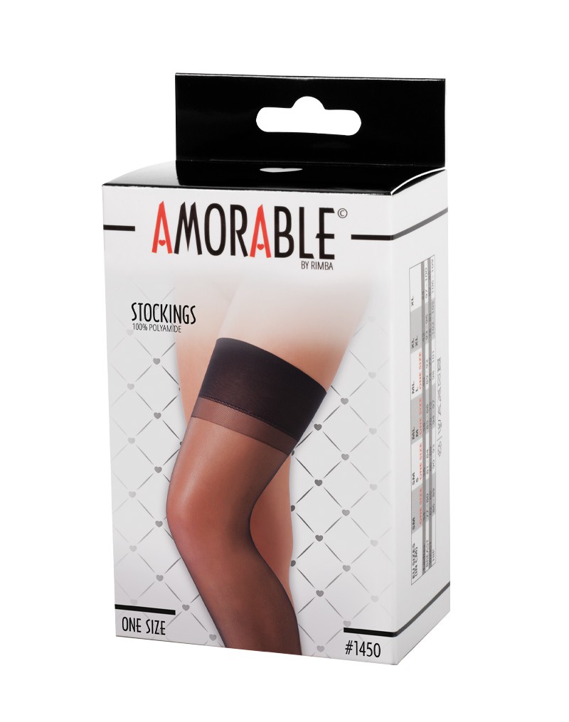 Amorable by Rimba - Stockings - One Size - Black