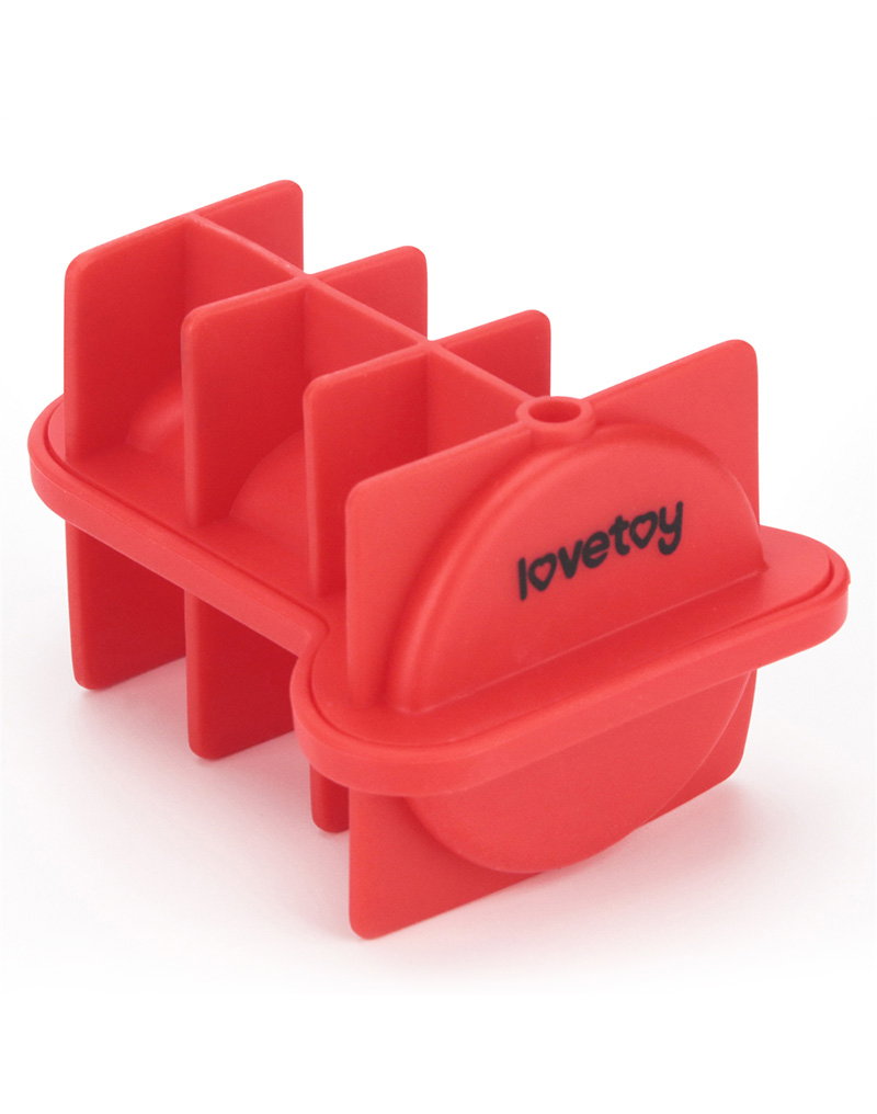 LoveToy - Mace Silicone Ice Tray - Mini Penis - Red