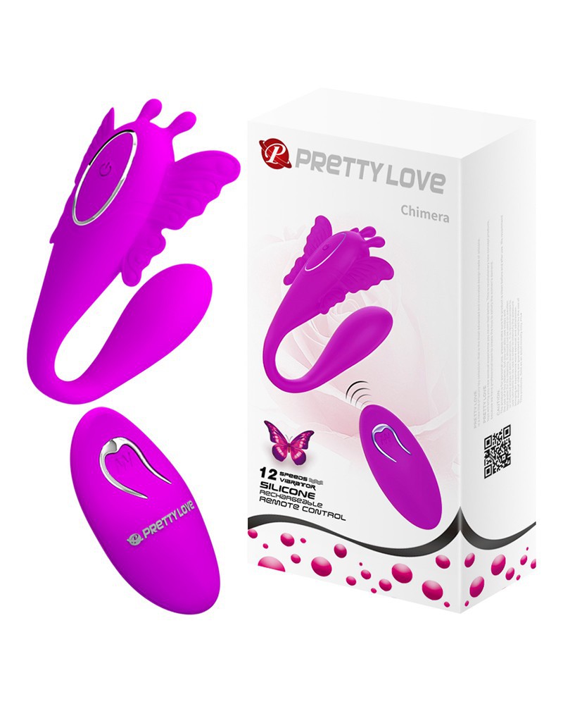Pretty Love - Chimera - Couple Vibrator with Remote Control - Pink