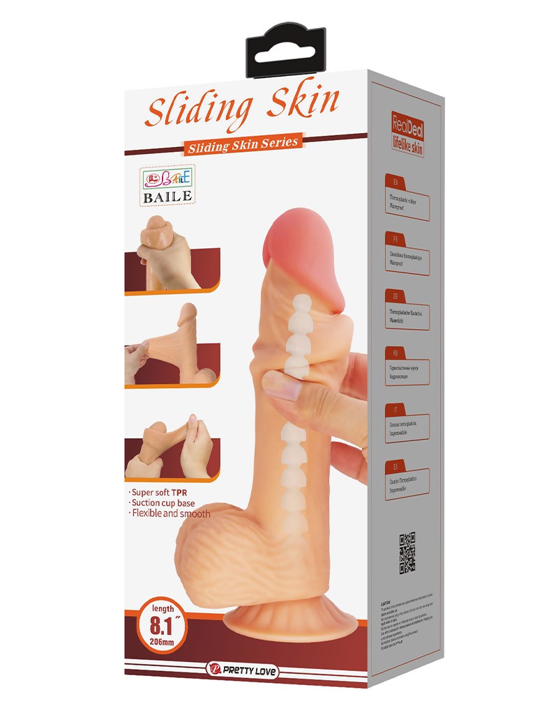 Pretty Love - Lisle - Sliding Skin 20.6 cm (Ø 4.4 cm) - Nude