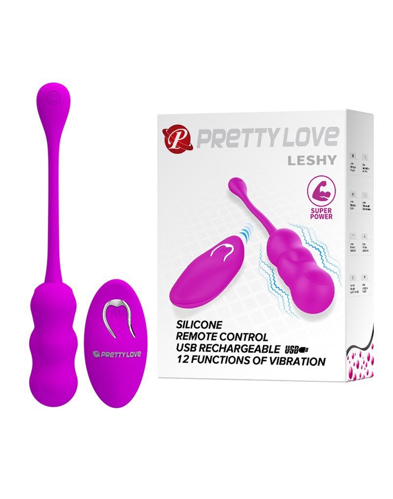 Pretty Love - Leshy - Vibrating Egg with Remote Control - Pink