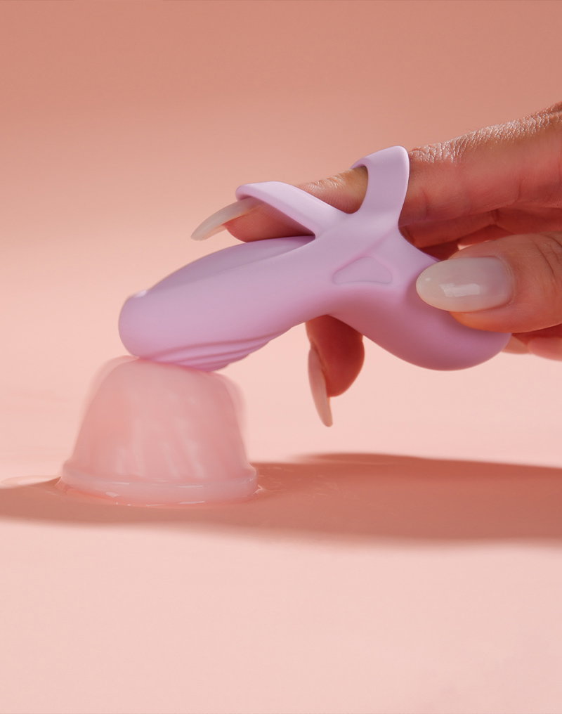 SVAKOM - Echo 2 - Flexible Finger Vibrator, App Controlled - Pink Lilac