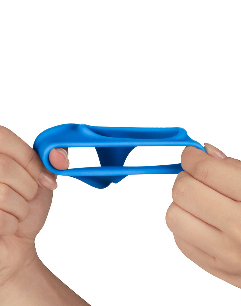 LoveToy - Pinnacle Pro - Trio Grip Enchancer Sleeve - Blue