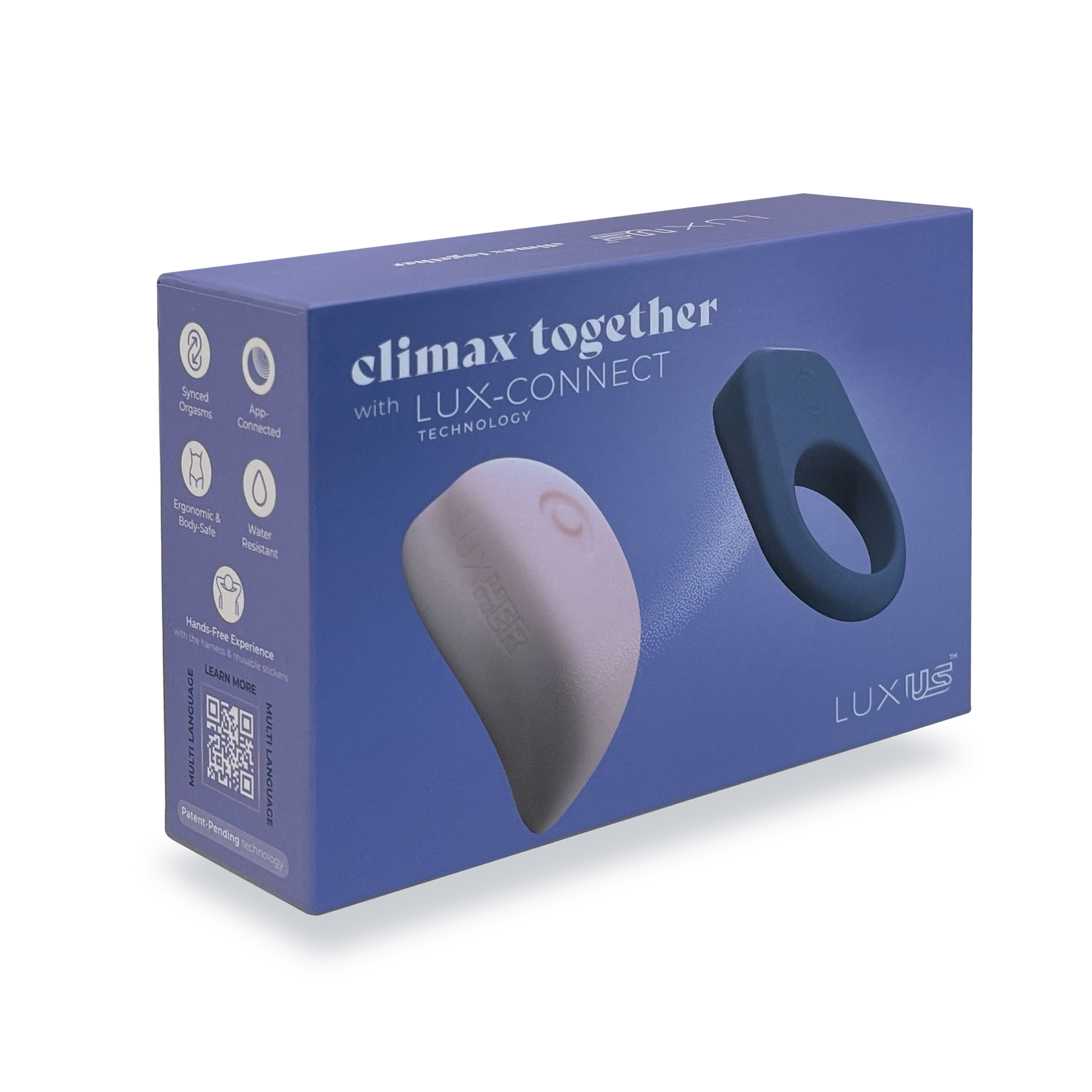 LUXUS - Luxus - Interactive Couples Sex Toy App Controlled - Pink/Blue