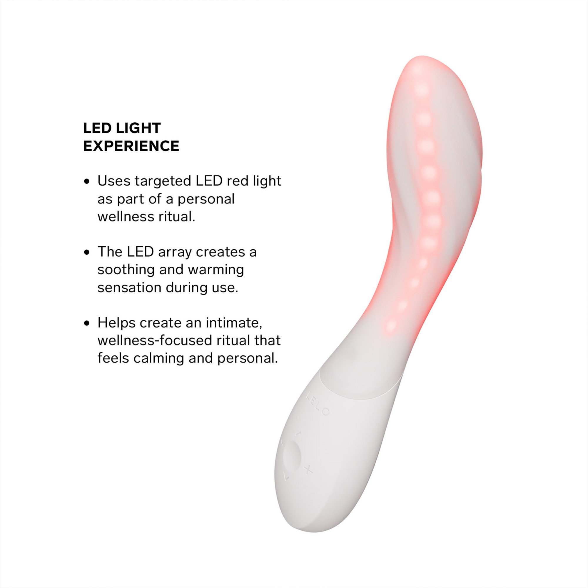 LELO - Mona Spectra - Red Light Wellness Massager - White