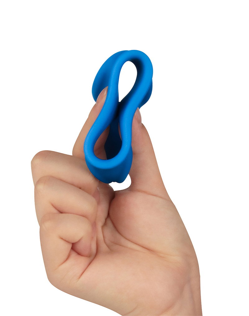 LoveToy - Pinnacle Pro - Trio Grip Enchancer Sleeve - Blue