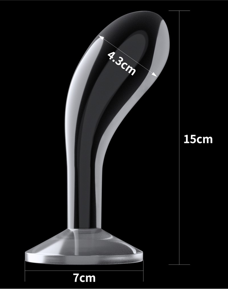 LoveToy - Flawless Clear Prostaat Plug 6" / 15 cm - Transparant