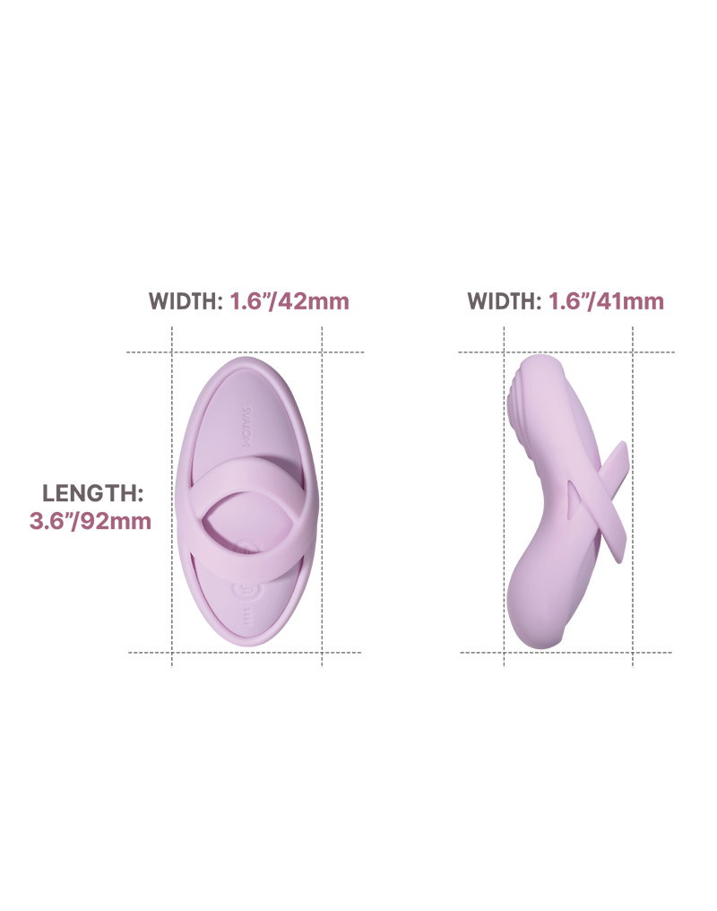 SVAKOM - Echo 2 - Flexible Finger Vibrator, App Controlled - Pink Lilac