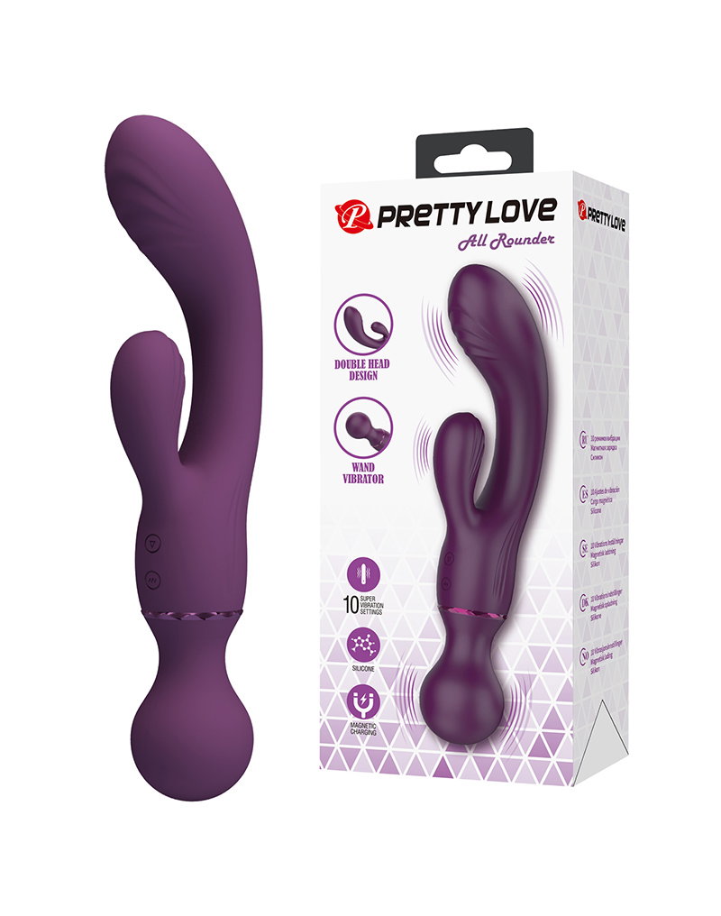 PL - All Rounder - Rabbit Vibrator - Burgundy