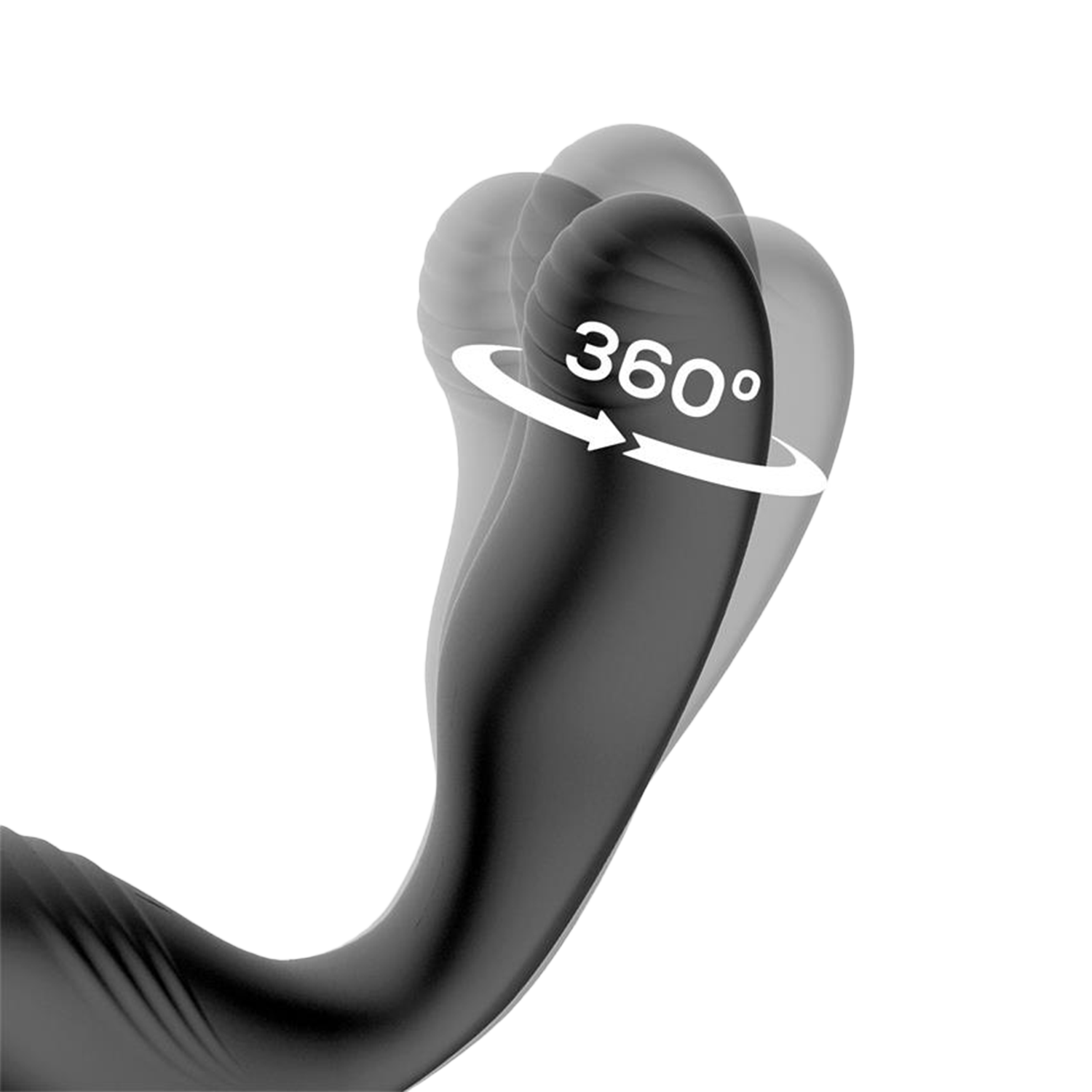 IY - Bruce - Prostate Massager 360º with Double Cockring Vibration - Black