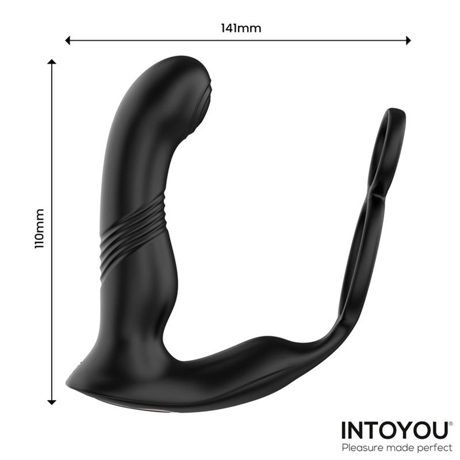 IY - Astex - Thrusting & Tapping Prostate Massager with Remote Control - Black