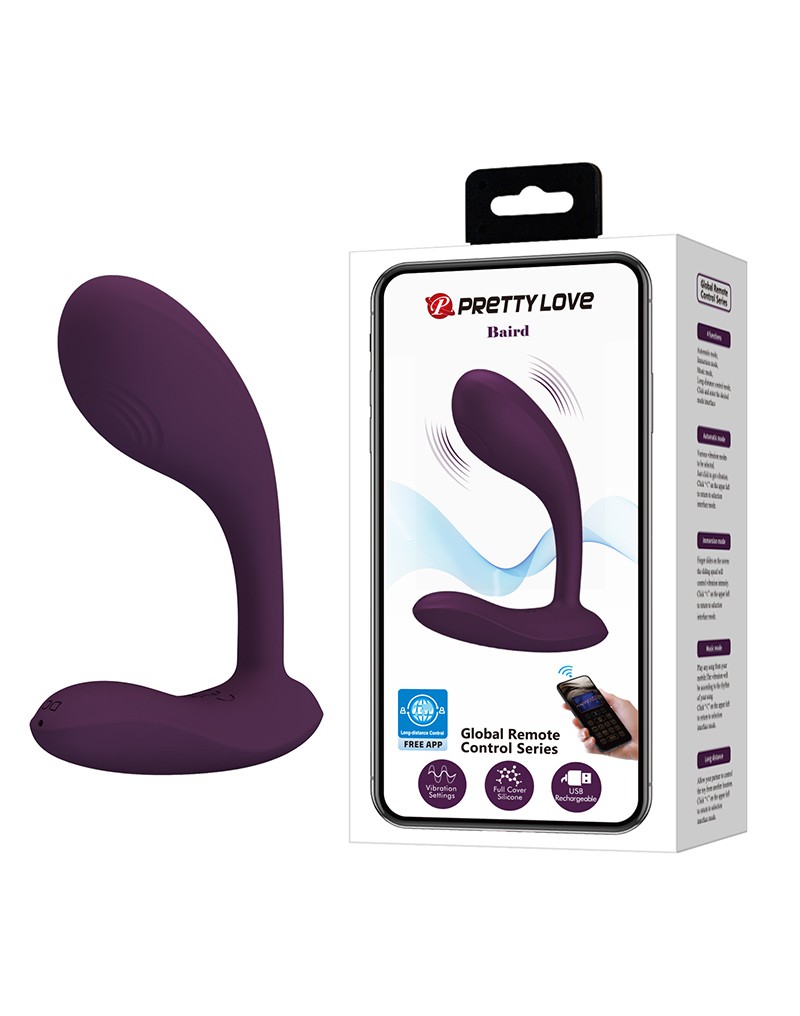 Pretty Love - Baird - Wearable G-Spot Vibrator with App Control - Purple