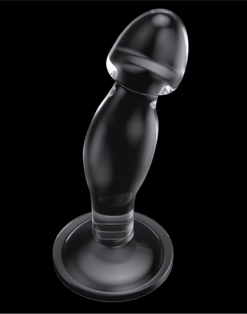 LoveToy - Flawless Clear Prostaat Plug 6.5" / 16.5 cm - Transparant